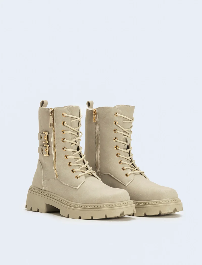Biker beige da donna - Beige