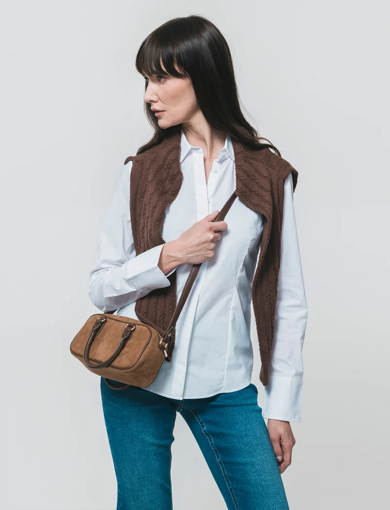 Camicia Slim in Tela Elastica - Bianco