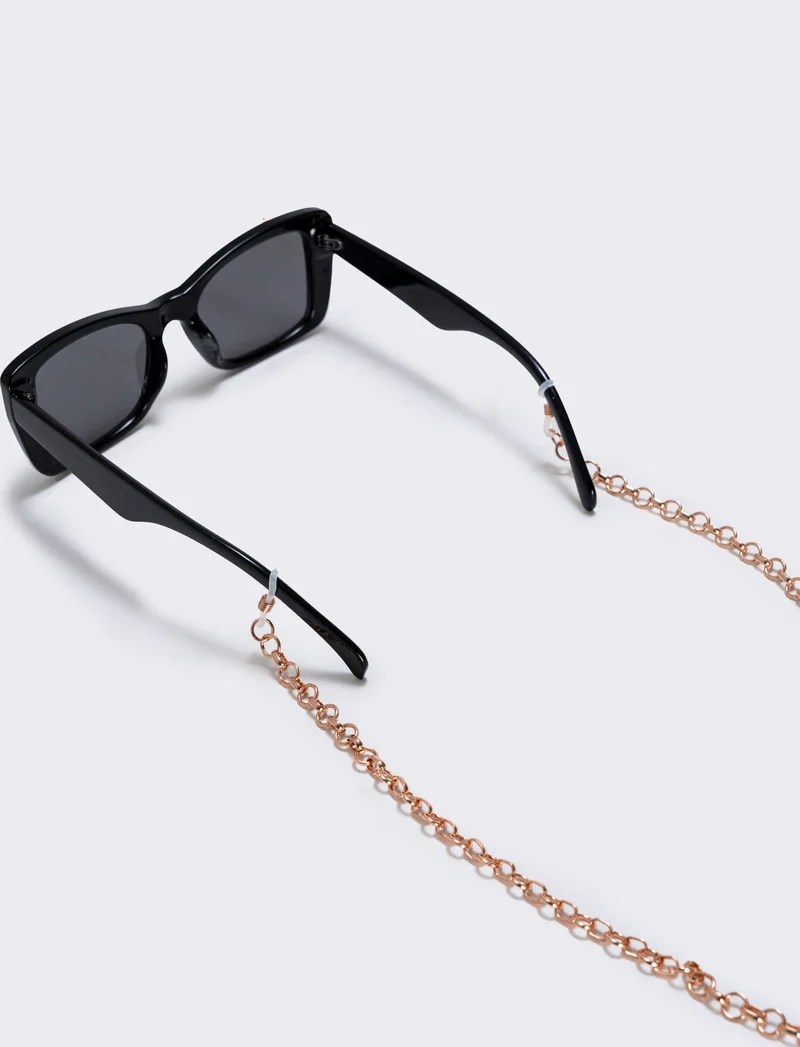 Laccio occhiali con catenina elegante - Argento