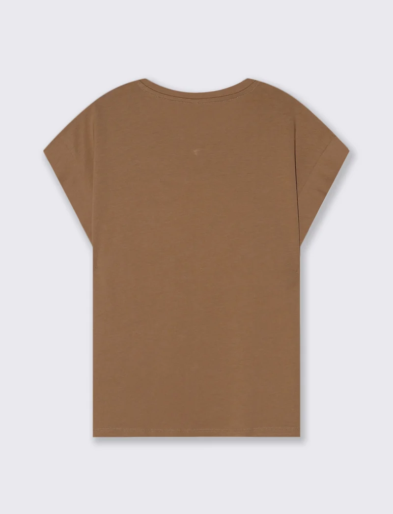 T-Shirt Manica Corta con Stampa Frontale - var 3