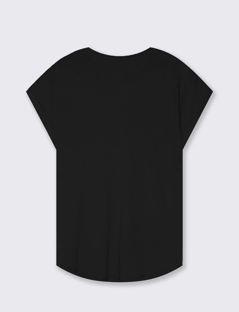T-shirt in cotone con stampa frontale - var 2