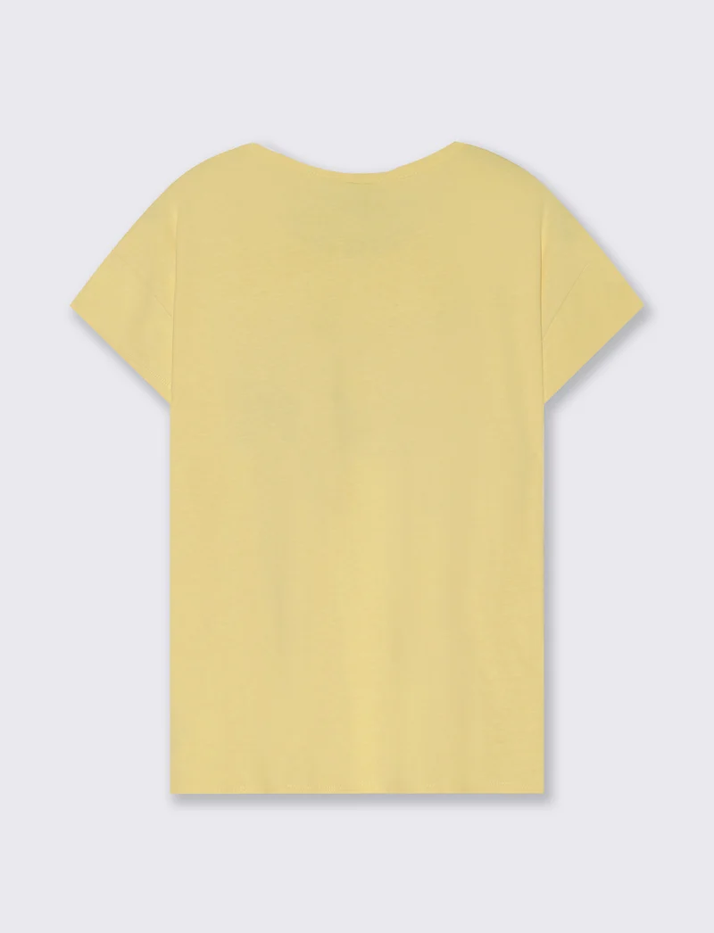 T-Shirt Manica Corta con Stampa e Paillettes - var 3