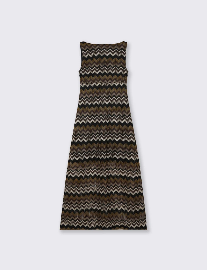 Vestito lungo senza maniche con scollo V - var 1