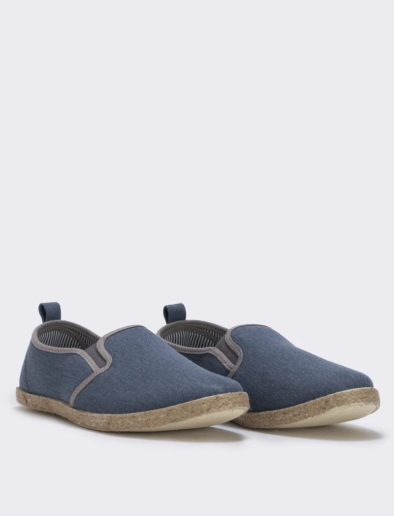 Espadrillas in canvas effetto denim uomo - Blu