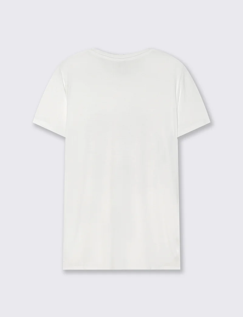 T-Shirt Manica Corta Girocollo con Stampa - Var 4