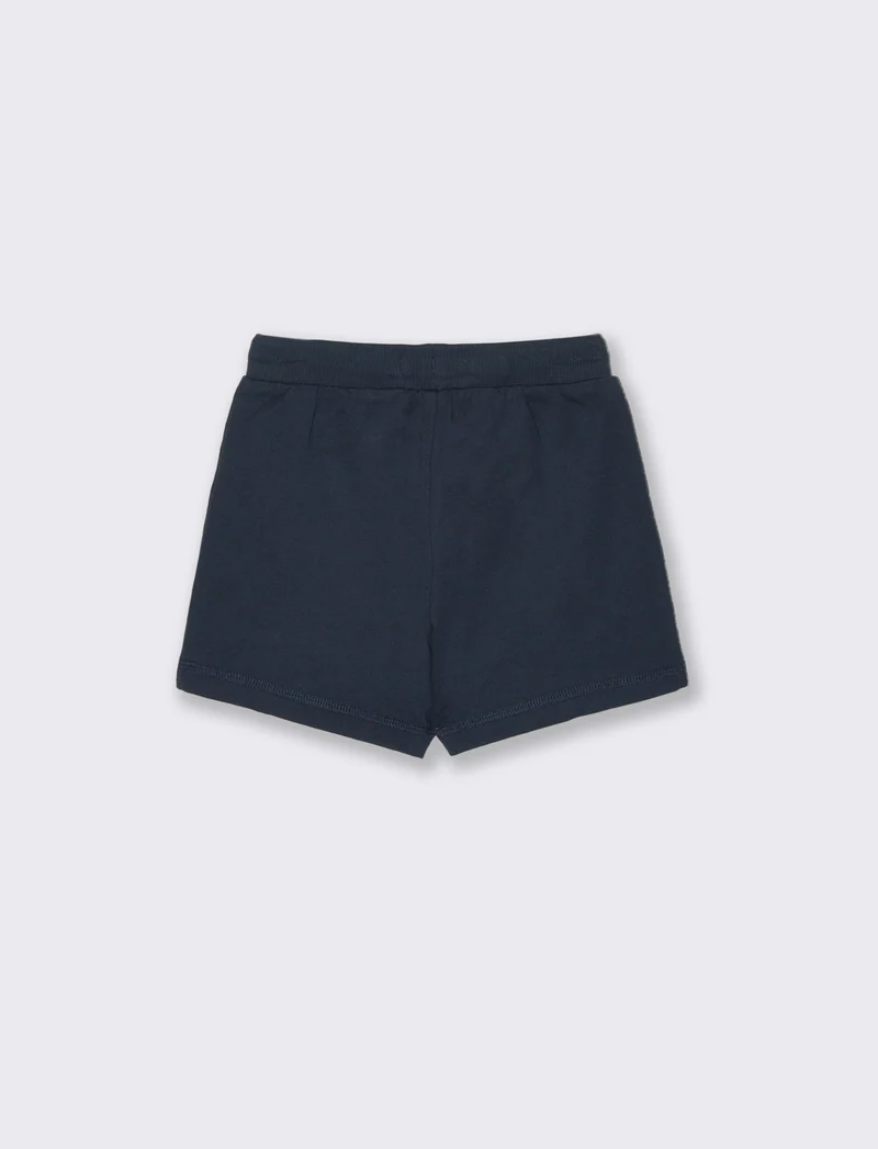Bermuda sportivo basic in tinta unita - Blu