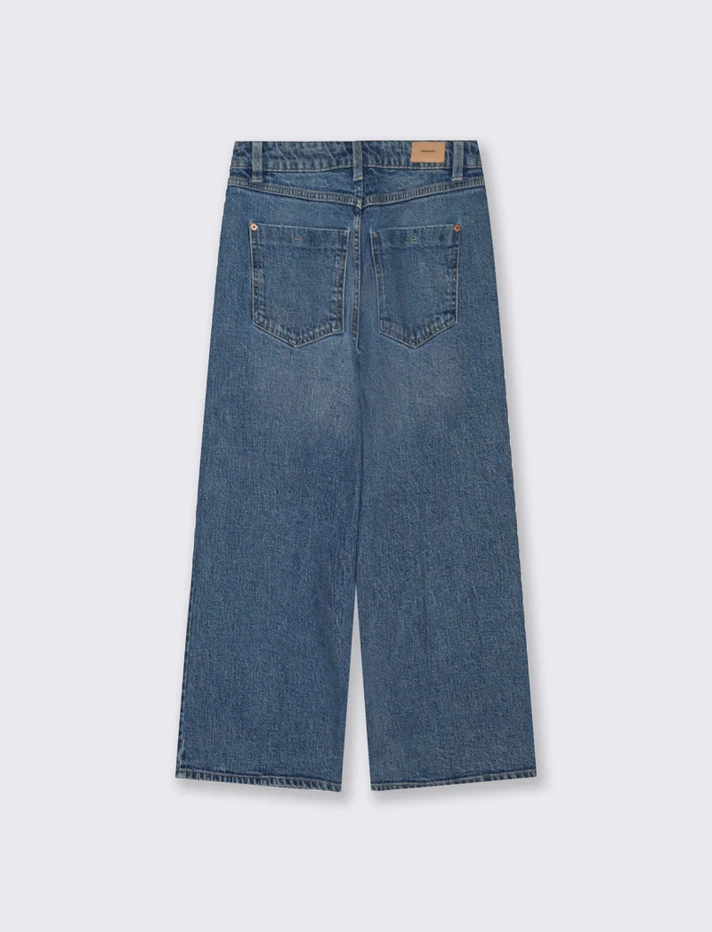 Jeans Gamba Dritta Lunghezza Caviglia - Denim