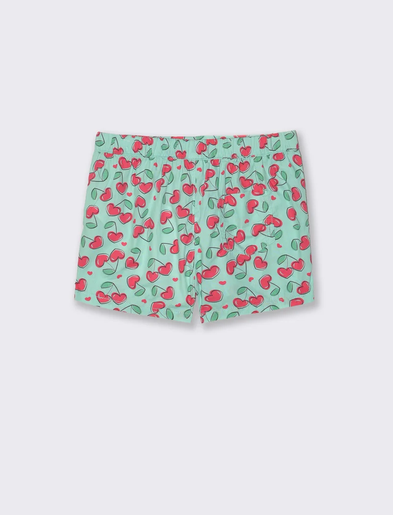 Short in popeline estivi e colorati - Verde acqua
