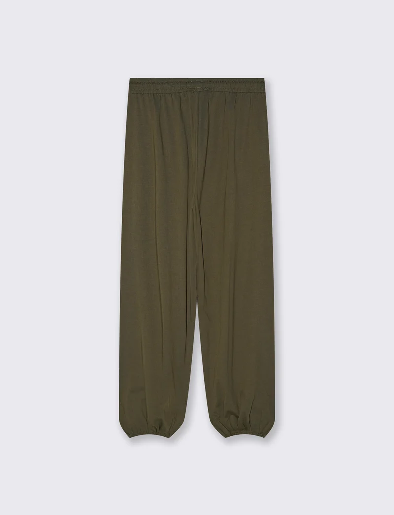 Pantalone in cotone con elastico in vita - Kaky 1