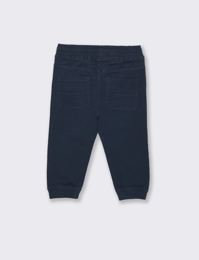 Pantaloni ampi con coulisse e elastico - Blu