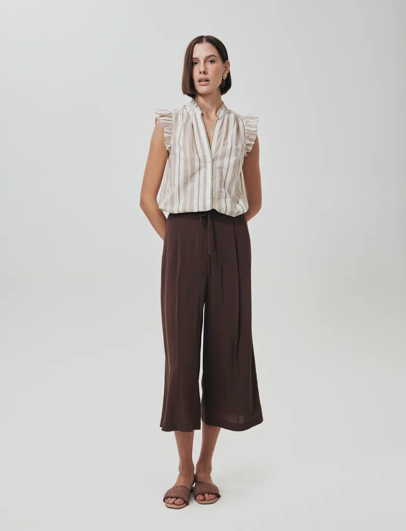 Camicia Giro Maniche con Rouches e Colletto - var 1