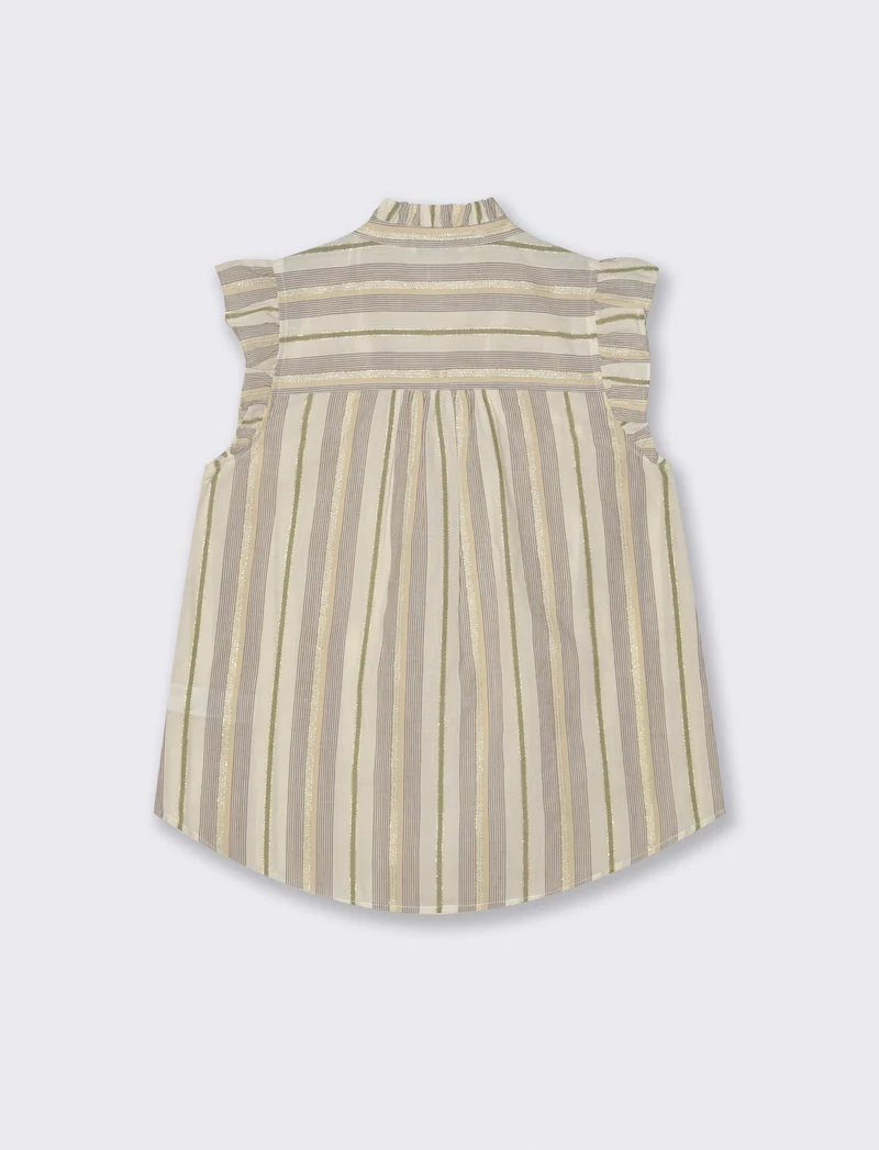 Camicia Giro Maniche con Rouches e Colletto - var 1