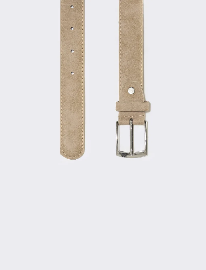 Cintura basic per bambini - Beige