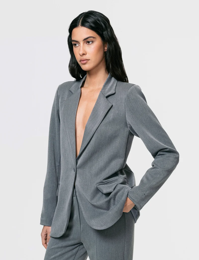 BLAZER MONOPETTO 1 BOTTONE - Grigio