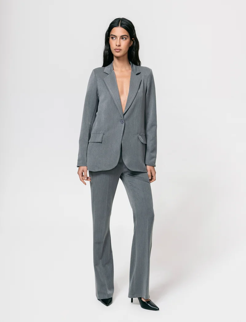 BLAZER MONOPETTO 1 BOTTONE - Grigio
