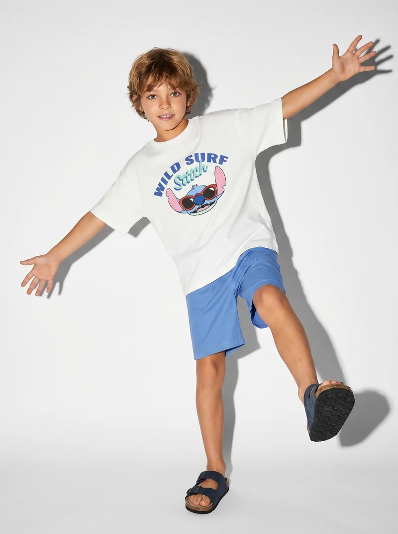T-shirt Stich: divertente e versatile - Bianco