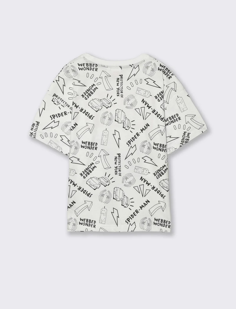 T-shirt Spider Man per giovani fan Marvel - Bianco