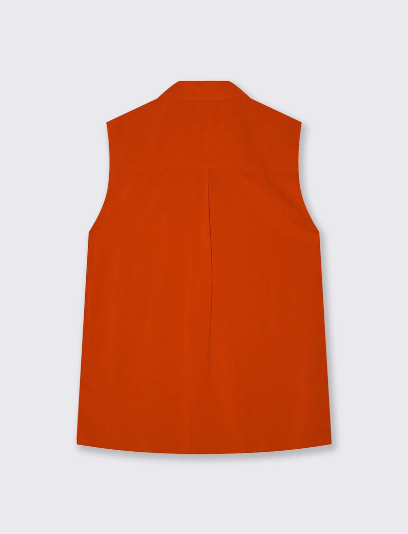 Casacca con Scollo a V Elegante - Arancio