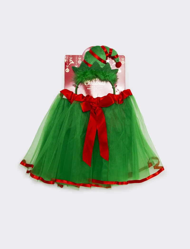 Travestimento bambina natale percorsi - Verde