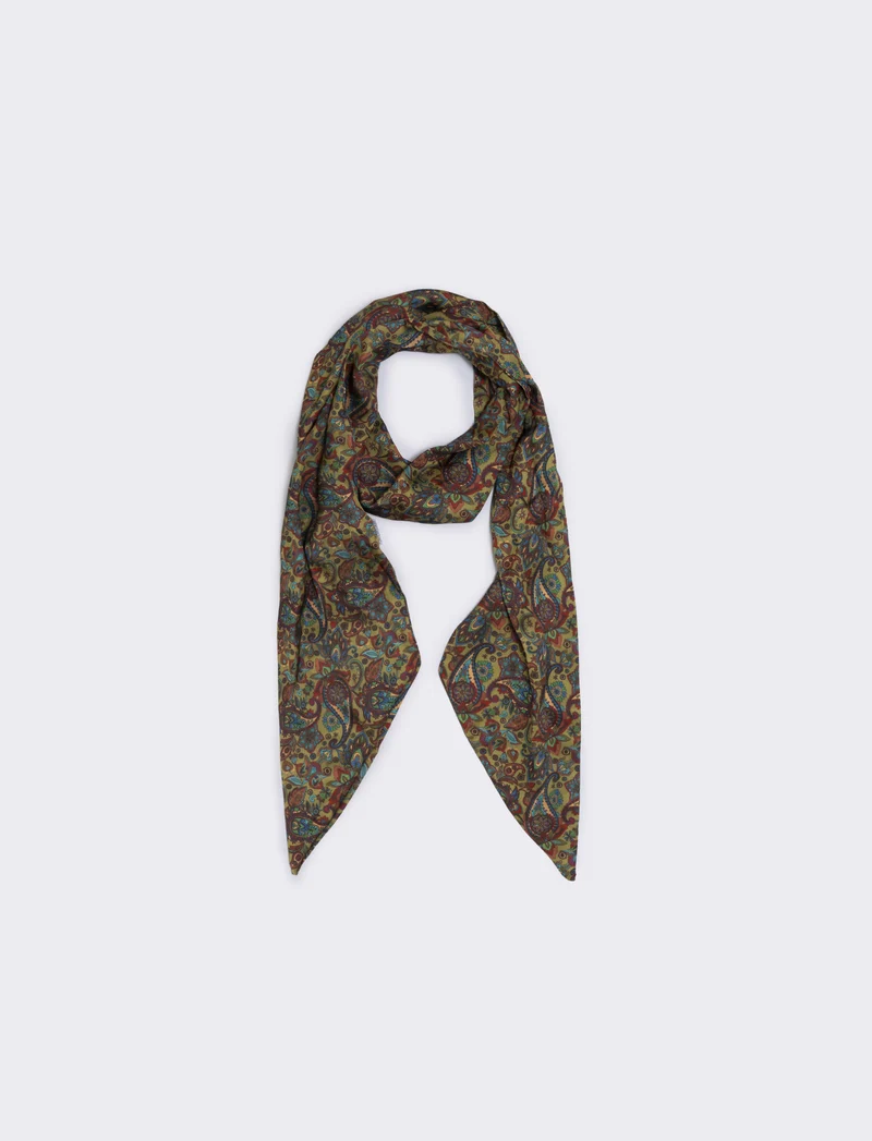 Foulard cravatta in satin per donne - Multicolore