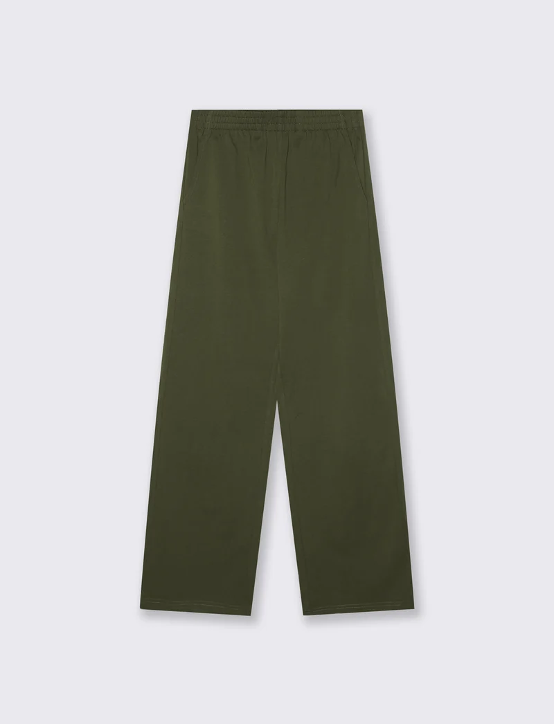 Jogger Basico con Elastico e Tasche - Kaky 1