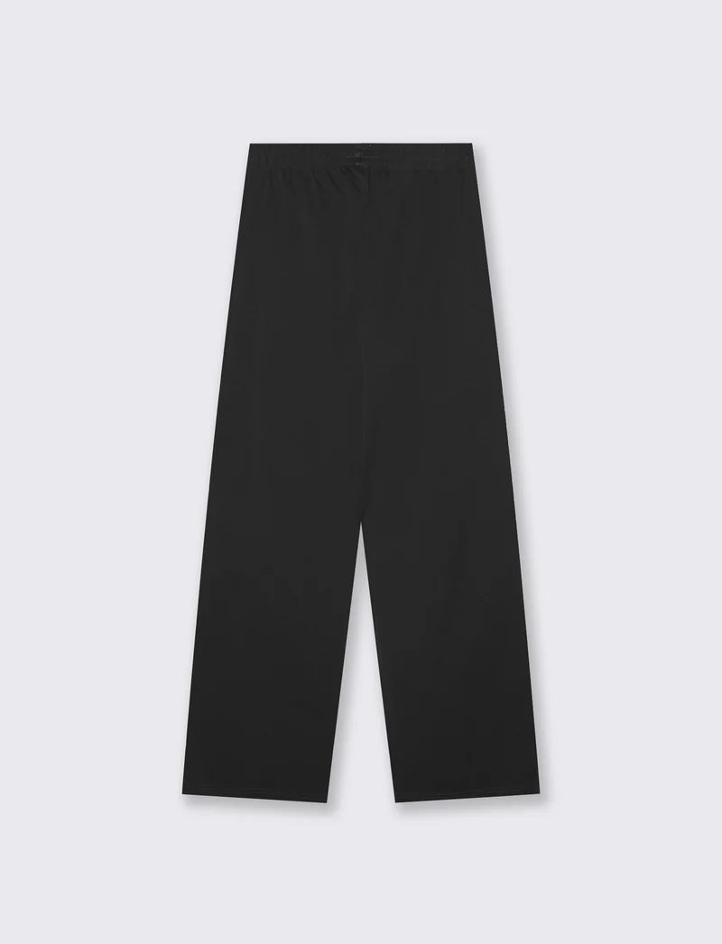 Jogger Basico con Elastico e Tasche - Nero