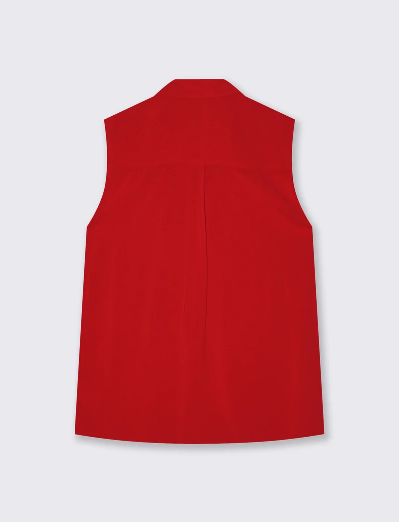 Casacca con Scollo a V Elegante - Rosso