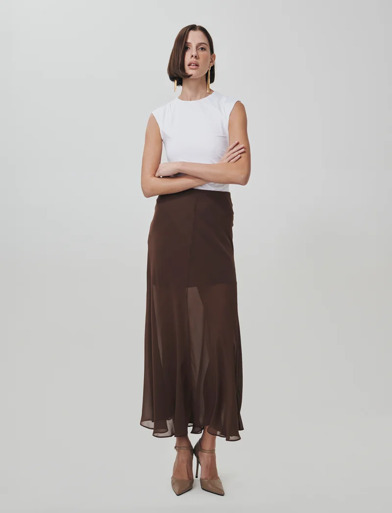 Body con arriccio su fianchi e spalle - Bianco latte