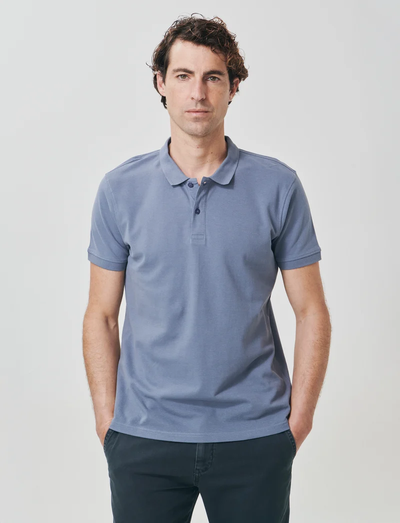 Polo Basica Regular Fit in Piquet - CARTA DA ZUCCHERO