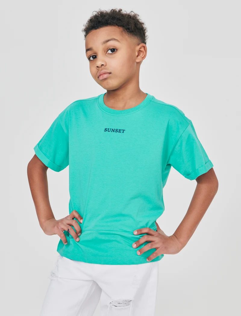 T-shirt loose Estiva - Verde acqua
