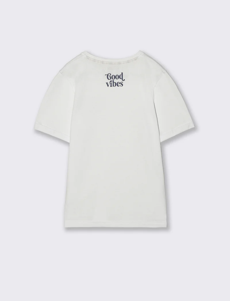 T-Shirt con Taschino - Bianco