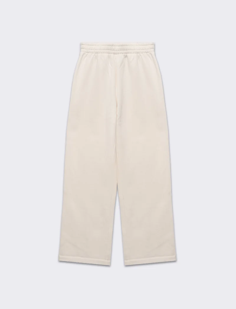 Jogger basico flare da donna - Avorio