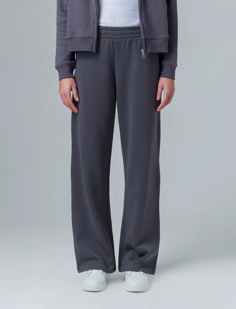 Jogger basico flare da donna - Grigio piombo