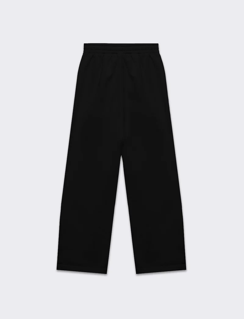 Jogger basico flare da donna - Nero