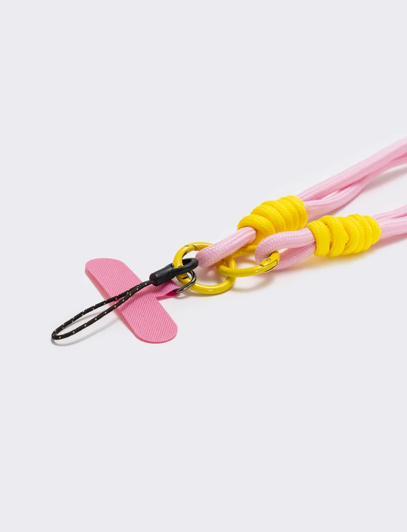 Laccio portacellulare con cordoncino elegante - Rosa