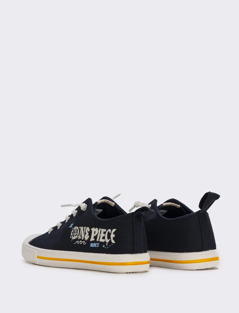 Scarpa One Piece da bambino in canvas blu - Blu