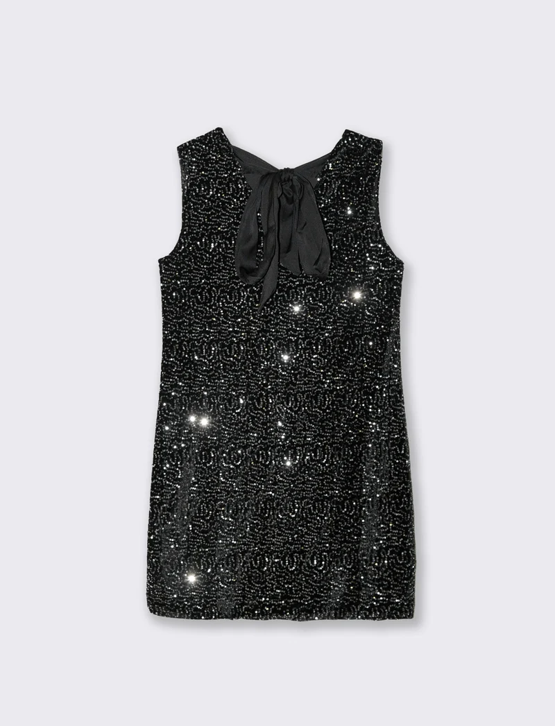 Vestito in paillettes - Argento
