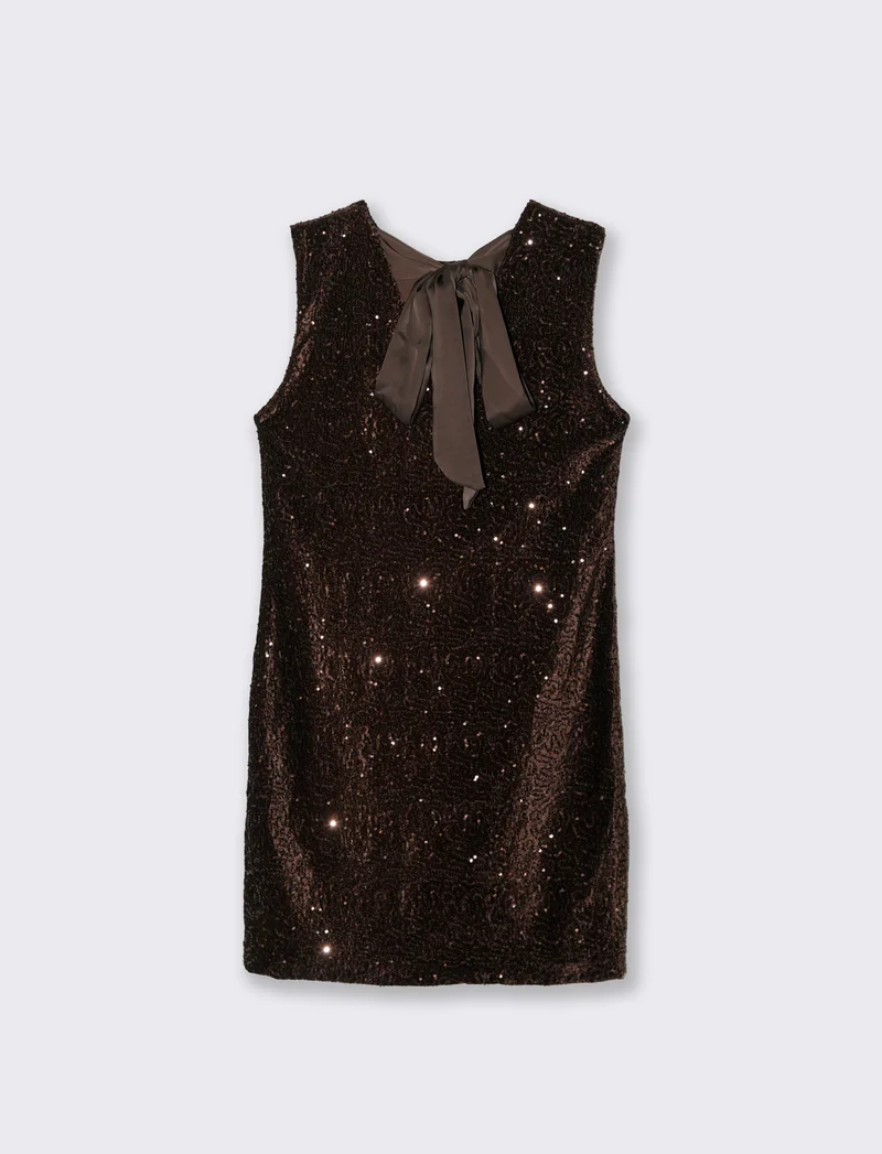 Vestito in paillettes - Moro