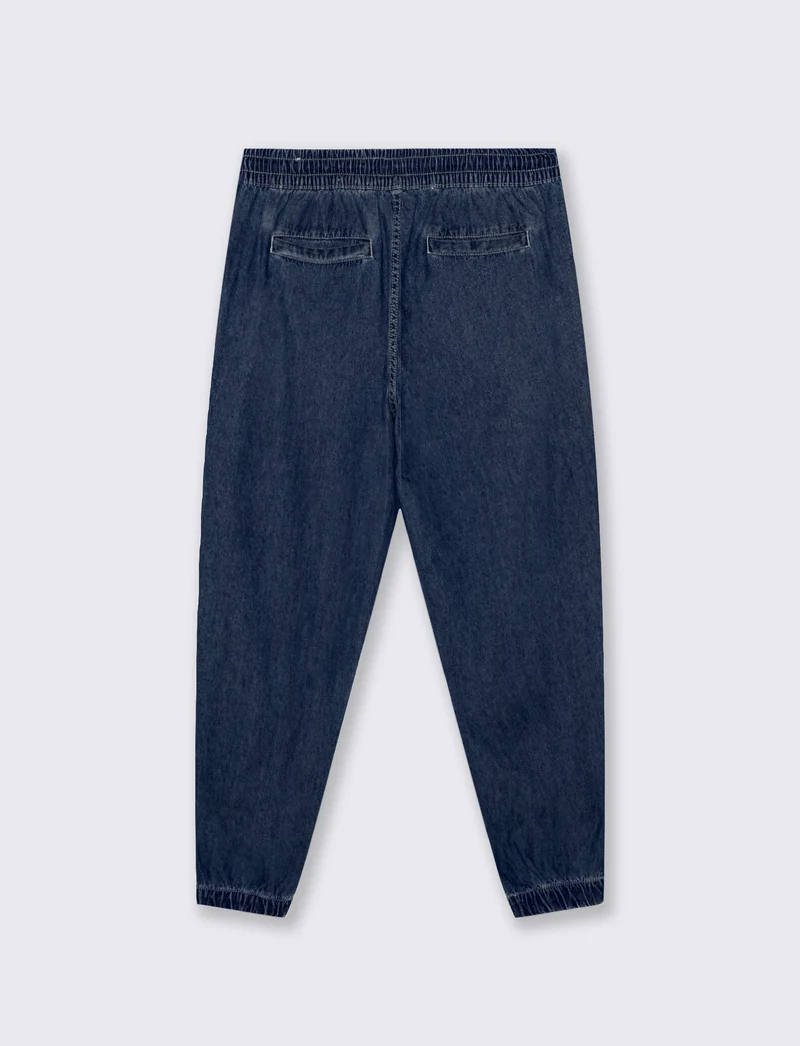 Jeans Chino Jogger Leggero e Slavato - DENIM SCURO