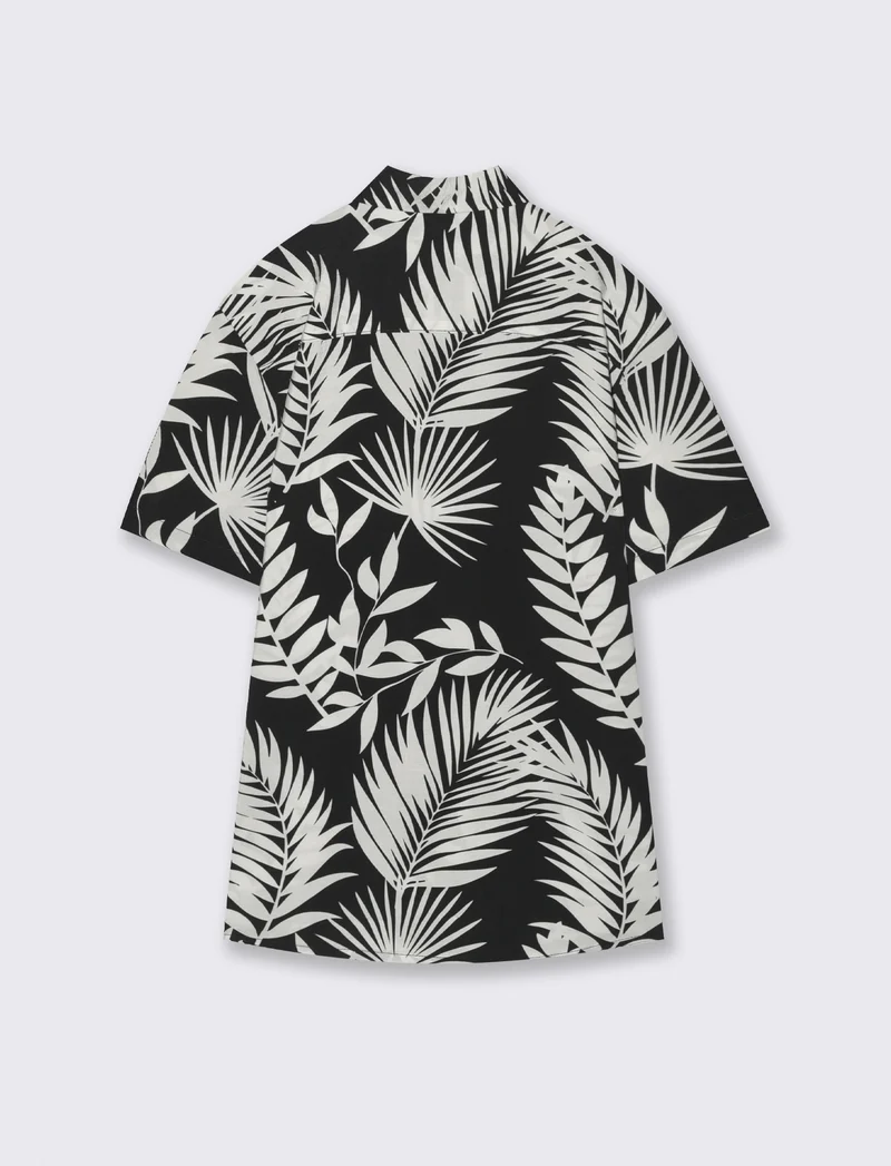 Camicia Fantasia Tropicale Mezza Manica - Fantasia