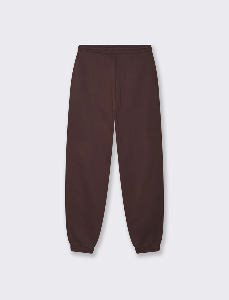 Jogger Basico Garzato con Cordoncino - Moro