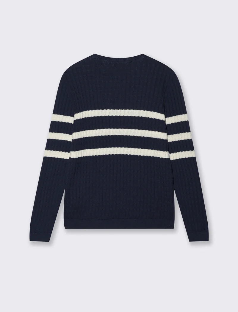 Maglia Giro Collo a Treccia - var 1