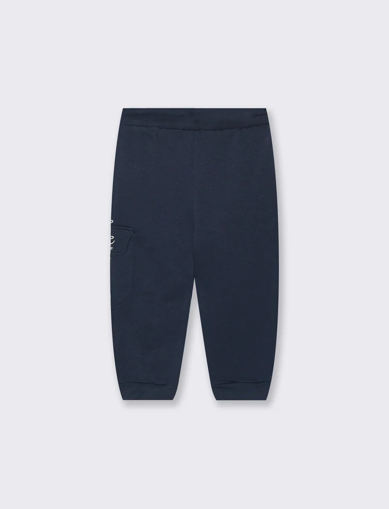 Jogger in felpa con tasche - Blu