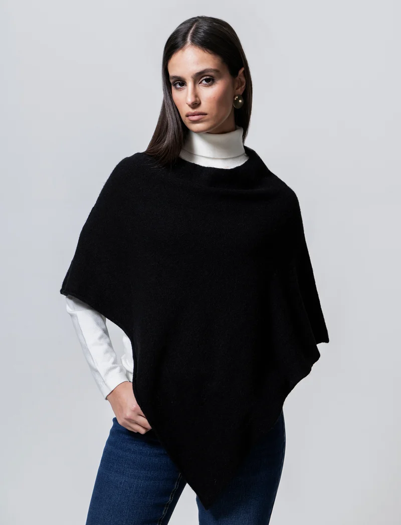 Mantella in maglia - Nero