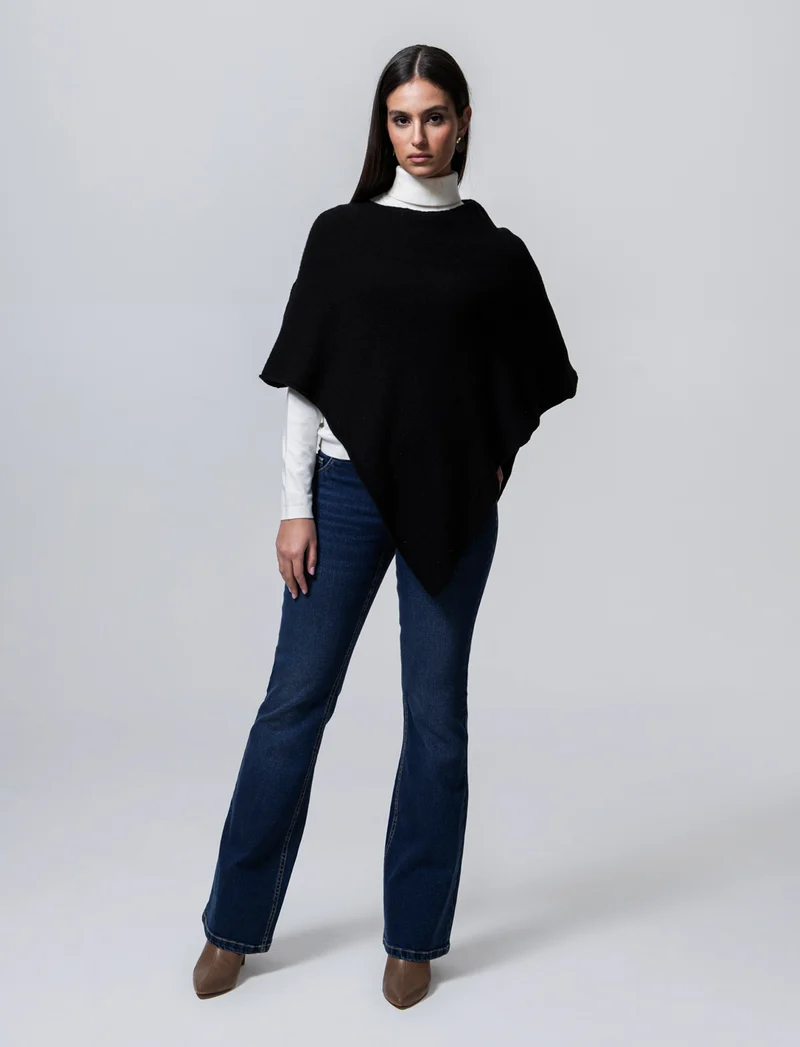 Mantella in maglia - Nero