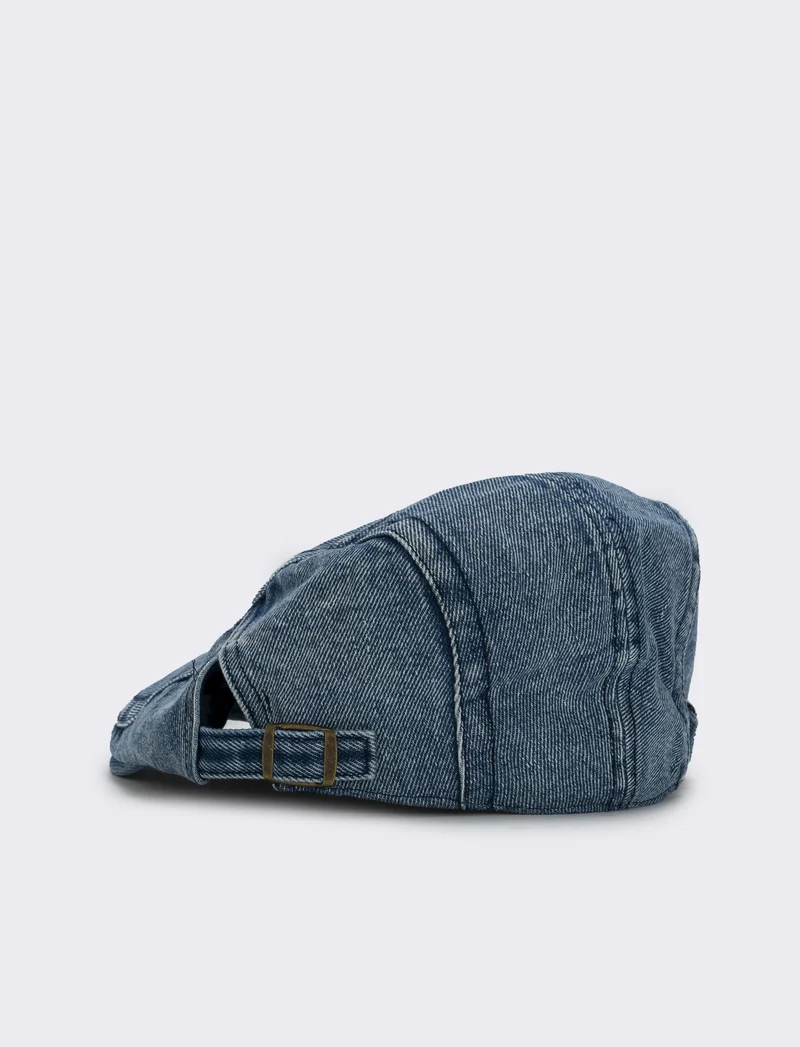Cappello coppola denim per uomo - Blu