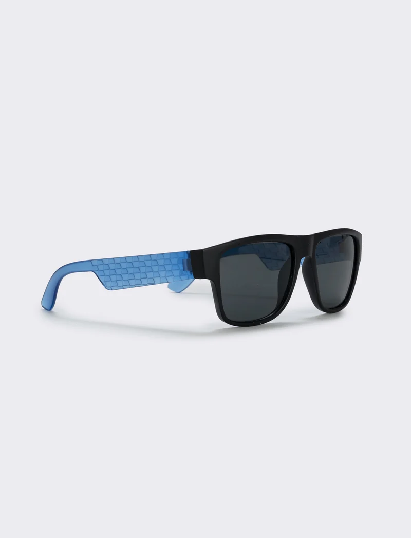 Occhiali da sole squadrati trasparenti - Blu navy
