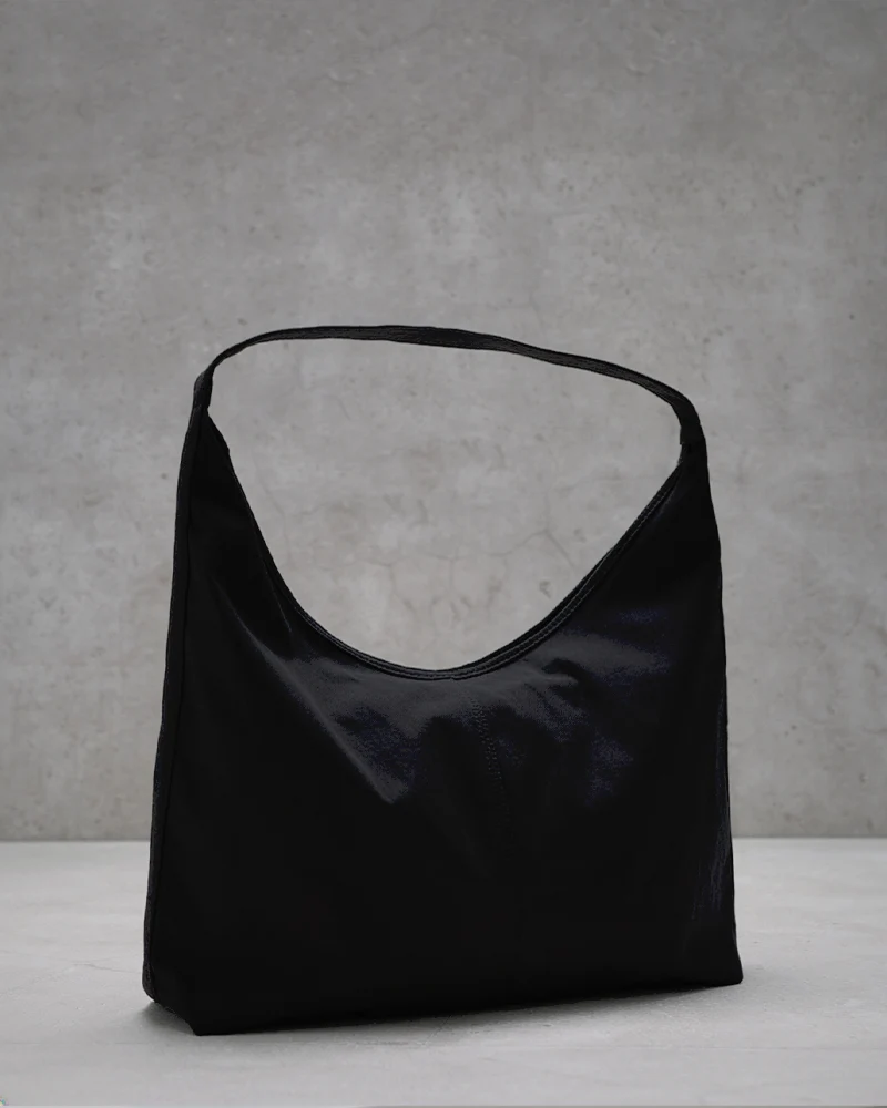 Borsa sacca in nylon grande - Nero