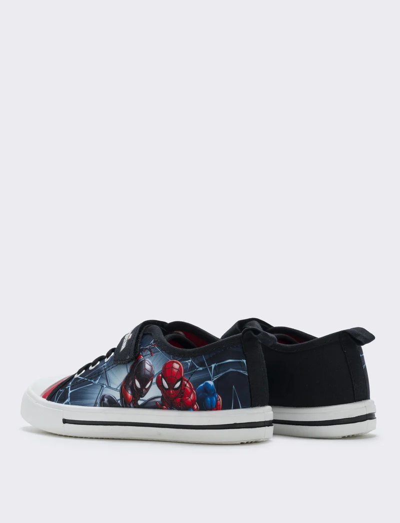 Sneakers Spider-man© per bambini in canvas - Nero