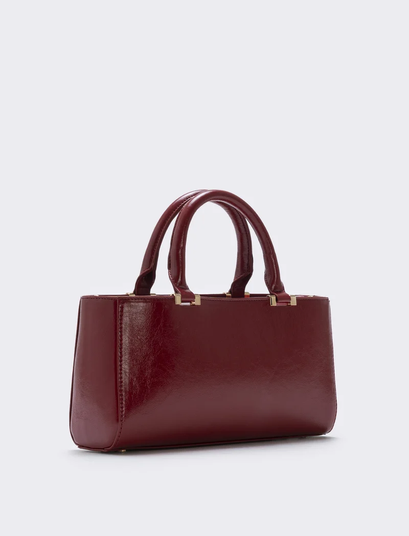 Bauletto rigido rettangolare lucido - Rosso